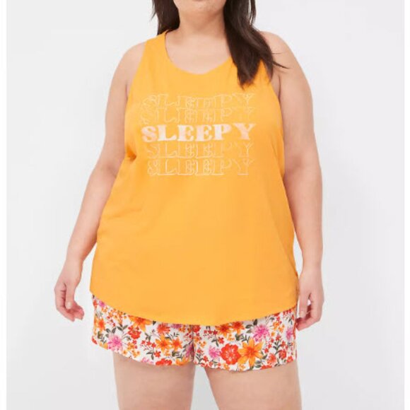 NWT Lane Bryant Cacique Tank & Short PJ Sleep Set Size 22 24 (3X) - Picture 4 of 7